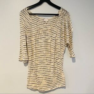 Anthropologie Postmark Soft 3/4 Sleeve Top Size Small